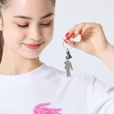 ワニロゴ＆イニシャルチャームキーホルダー | LACOSTE/ラコステ | 三越