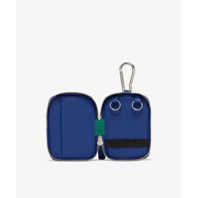 シュリンクカウレザー　スマートキーポーチ　スマートキーケース　／　カードスロット２段　カラビナ付き