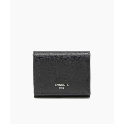 ＜LACOSTE＞エンボスレザー３つ折りウォレット