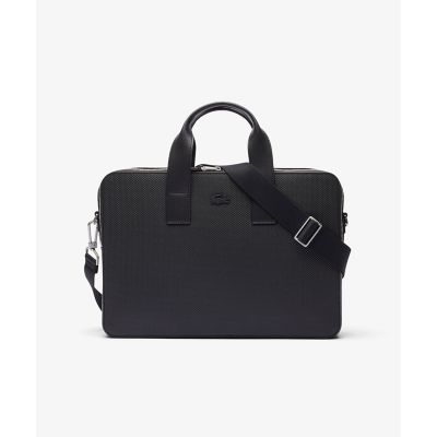 ＜LACOSTE＞ＣＨＡＮＴＡＣＯ鹿の子エンボスイタリアンレザーコンピューターバッグ