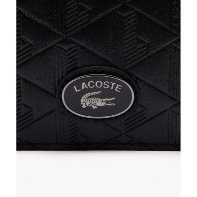 LACOSTE ブラック 二つ折り財布 ラコステ LACOSTE 財布 二つ折り財布 折りたたみ財布 NH1112 028