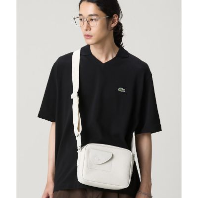 クラブ ラコステ グレインレザー コンパクトショルダーバッグ