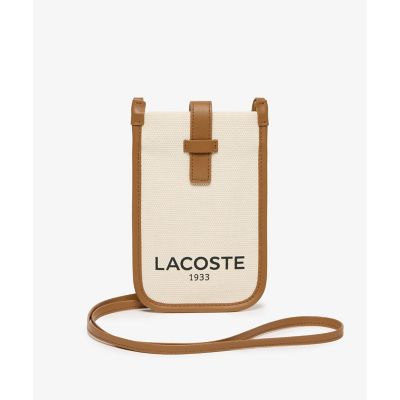＜LACOSTE＞ヘリテージキャンバス　スマホポーチ