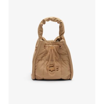 ■LACOSTE■ナイリア キルティングバケットショルダーバッグ ナイリア キルティングバケットショルダーバッグ 巾着バッグ
