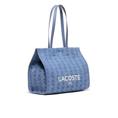 ＜LACOSTE＞ヘリテージジャカード　モノグラムデニムトートバッグ