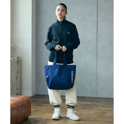 レディース 【LACOSTE】ヘリテージキャンバス コットンキャンバストート