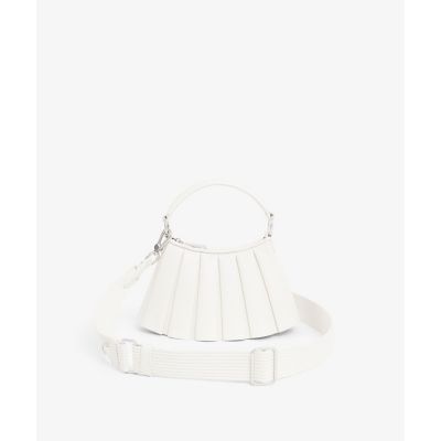 ＜LACOSTE＞ランラン　レザープリーツトートミニバッグ