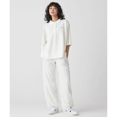 ラコステ　LACOSTE 変形　キモノスリーブ　ホワイト　ポロシャツ　36サイズ ラコステ LACOSTE 変形 キモノスリーブ ホワイト ポロシャツ 36