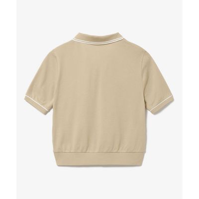 スキッパーネックポロシャツ