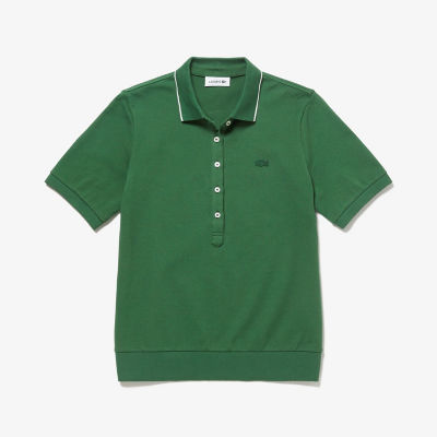 LACOSTE ラコステ 裾リブ付き半袖ポロシャツ トップス | newstories.org