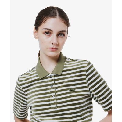【希少】 LACOSTE ラコステ ポロシャツ ベロア ベロア生地 希少 90s LACOSTE ベロア ポロシャツ ノースリーブ ネイビー L