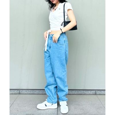ハイストレッチ　鹿の子　ラップフロント　クロップド丈半袖ポロシャツ