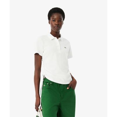 ＜LACOSTE＞サイドシームギャザー　ドロストコード　キモノスリーブポロシャツ