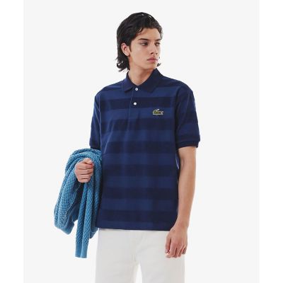 パイル地切り替え同色ボーダーポロシャツ | LACOSTE/ラコステ