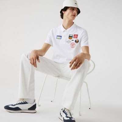 ＜LACOSTE＞マルチワッペンカスタムポロシャツ