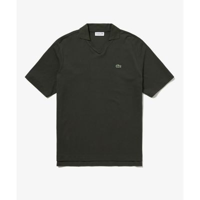 LACOSTE ラコステ ナチュラルダイスキッパーネックポロシャツ ブラウス L.12.12アレンジ スキッパーネックポロシャツ PH2788 - ラコステ