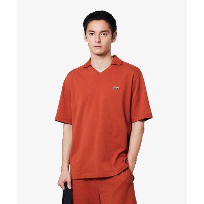 LACOSTE ラコステ　スキッパーネックポロ　ポロシャツ　半袖 L．12．12アレンジ スキッパーネックポロシャツ | LACOSTE