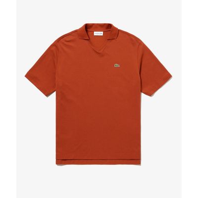 LACOSTE ラコステ ナチュラルダイスキッパーネックポロシャツ ブラウス LACOSTE（ラコステ） ポロシャツ L.12.12アレンジ スキッパーネック