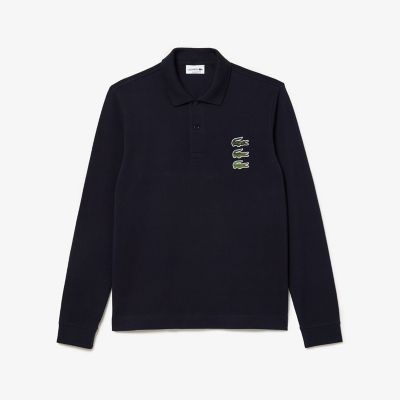 ＜三越伊勢丹/公式＞【SALE】LACOSTE/ラコステ タイムラインクロック長袖ポロシャツ ダークネイビー トップス【三越伊勢丹/公式】