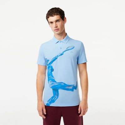 ＜LACOSTE＞ルネ・ラコステ　グラフィックプリントポロシャツ
