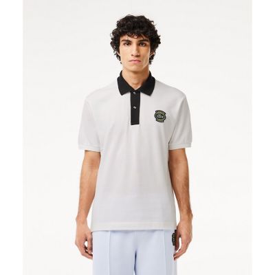 ＜三越伊勢丹/公式＞ LACOSTE/ラコステ オーバルエンブレムコントラストカラーポロシャツ ホワイト*ブラック トップス【三越伊勢丹/公式】