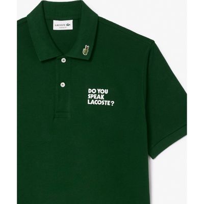 ＜LACOSTE＞オーガニックコットン鹿の子　ＲＥＮＥ　ＤＩＤ　ＩＴ　ＦＩＲＳＴ半袖ポロシャツ