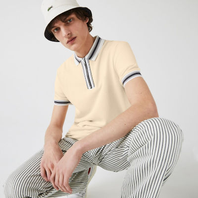 ＜LACOSTE＞フロントジップポロシャツ