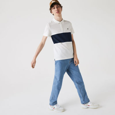 ＜LACOSTE＞フロント配色ブロックポロシャツ