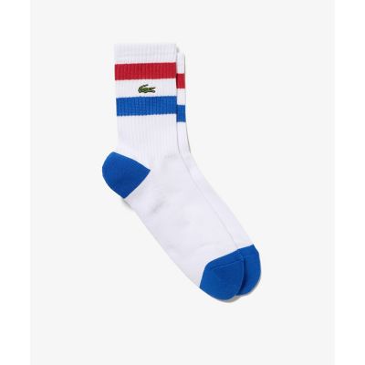 LACOSTE/ラコステ バイカラーボーダーアメリブソックス 25-27cm