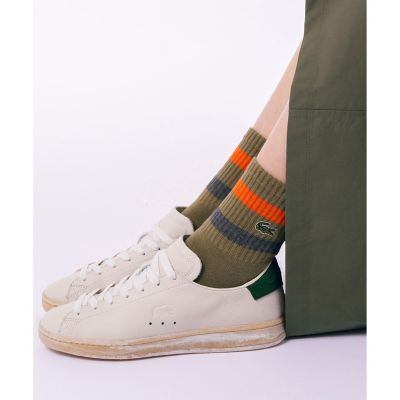 バイカラーボーダーウィメンズアメリブソックス　２２－２４ｃｍ