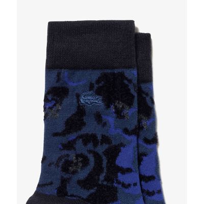 フラワージャカードニットソックス　２５－２７ｃｍ
