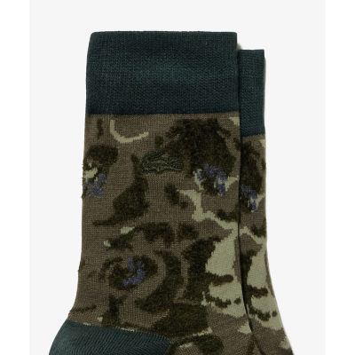 フラワージャカードニットソックス　２５－２７ｃｍ