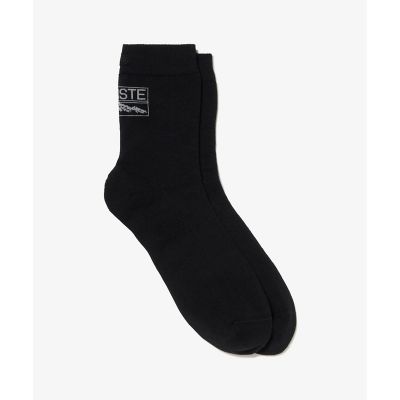 ＜LACOSTE＞バックロゴクルーソックス
