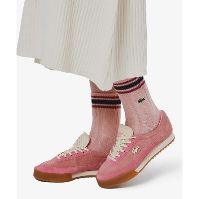 ウィメンズケーブルニットボーダーソックス