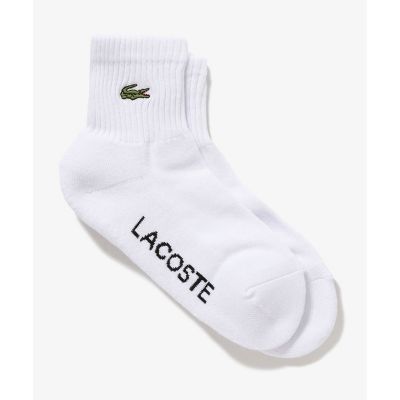 ＜LACOSTE＞ワニロゴパッチウィメンズリブソックス