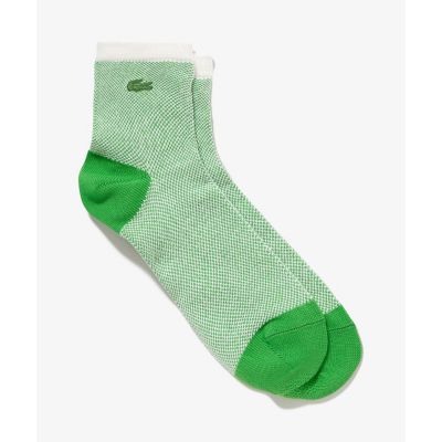 ＜LACOSTE＞ミックスカラージャカードニットソックス　２５－２７ｃｍ