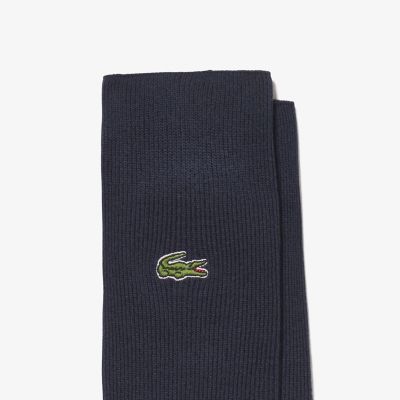 クロックエンブレム１×１リブニットソックス