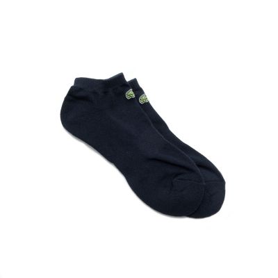 足底パイル　ロゴ　スニーカー丈ソックス