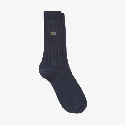 クロックエンブレム３×２リブニットソックス