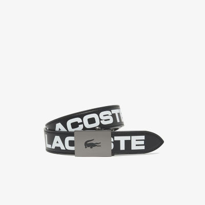 ＜LACOSTE＞リピートブランドネームロゴレザーベルト