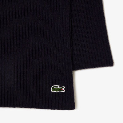 超可爱 ラコステ（LACOSTE LACOSTE/ラコステリブニットマフラー