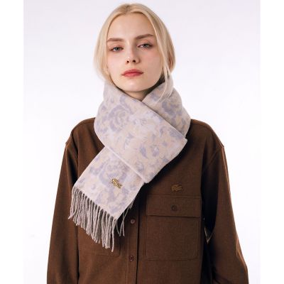 LACOSTE/ラコステ フラワージャカードストール