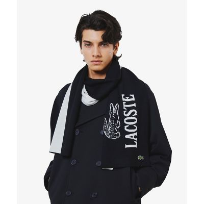 ウールブレンド ワニロゴジャカードマフラー | LACOSTE/ラコステ