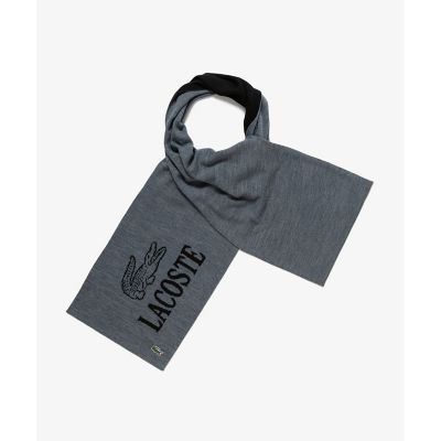 ウールブレンド ワニロゴジャカードマフラー | LACOSTE/ラコステ