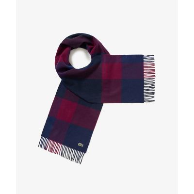 メリノウールブロックチェックマフラー | LACOSTE/ラコステ | 三越