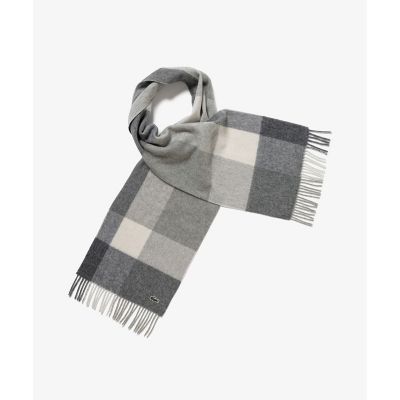 メリノウールブロックチェックマフラー | LACOSTE/ラコステ | 三越