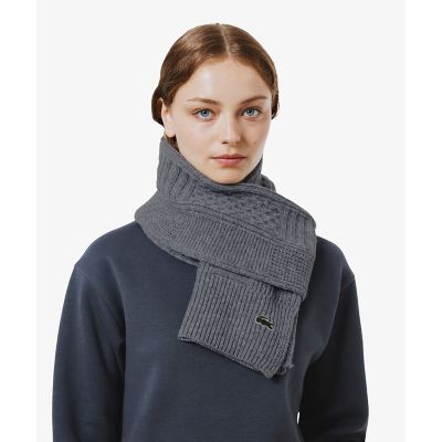 LACOSTE ラコステ　カシミヤフリンジマフラー　元値15400円 LACOSTE ラコステ カシミヤフリンジマフラー 元値15400円 - メルカリ