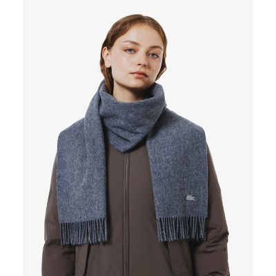 ファインラムエアリーソリッドウールストール AM25FーST16