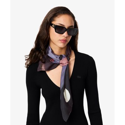 ＜LACOSTE＞ランドスケーププリントスカーフ