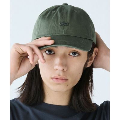 ＜LACOSTE＞バイオウォッシュ６パネルキャップ